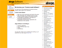 Tablet Screenshot of abego-software.de